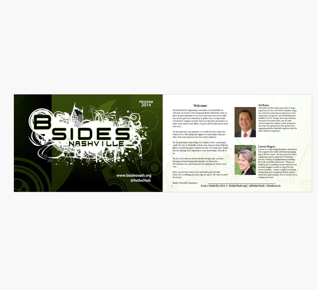 BSides Nashville Schedule Book