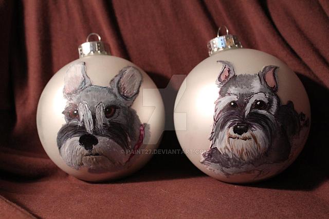 schnauzer memorial ornaments by paint27 d71u47d-fullview